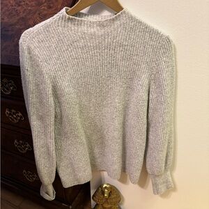 J. Crew Factory Ribbed Mockneck Sweater in Extra Soft Yarn